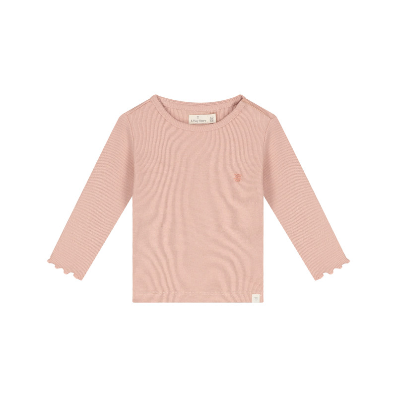 A Tiny Story baby tshirt long sleeve Old pink