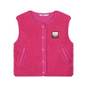 Stains and Stories girls teddy gilet Magenta