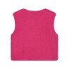 Stains and Stories girls teddy gilet Magenta