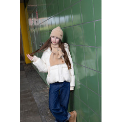 NoBell' Badeau Roomy Hooded Winterjacket Pearled Ivory