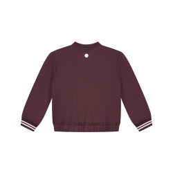 Stains and Stories girls track cardigan Wine Red