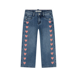 Stains and Stories girls wide leg pants Medium blue denim