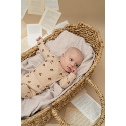 A Tiny Story baby romper long sleeve Beige melange