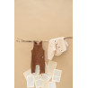 A Tiny Story baby dungaree Coffee