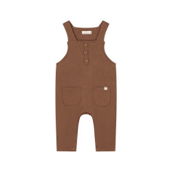 A Tiny Story baby dungaree Coffee