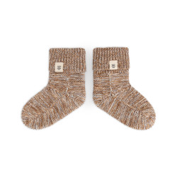 A Tiny Story baby slippers Ivory