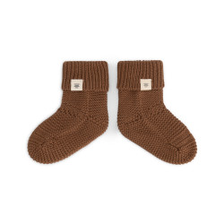 A Tiny Story baby slippers Coffee