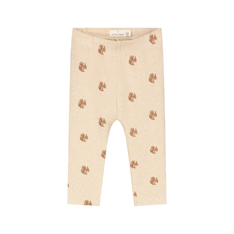 A Tiny Story baby pants Beige melange