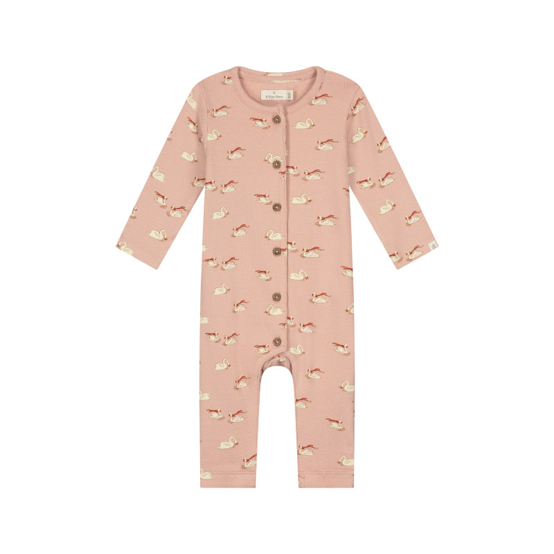 A Tiny Story baby suit Old pink