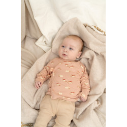 A Tiny Story baby t-shirt long sleeve Old pink