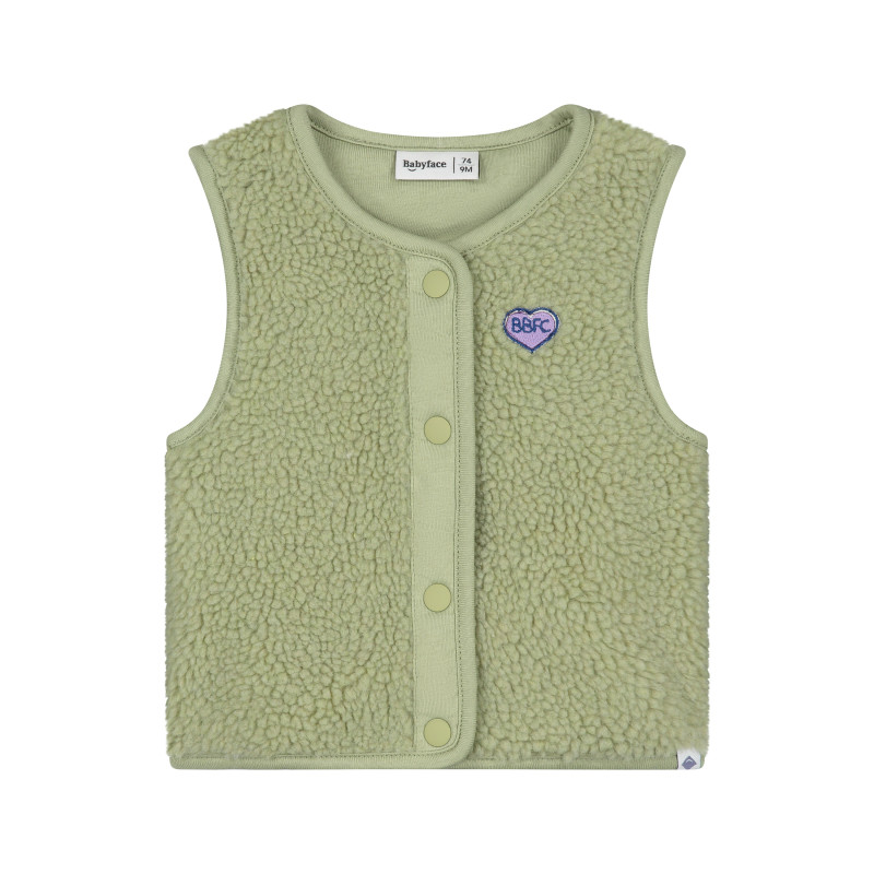 Babyface baby girls teddy gilet Mint