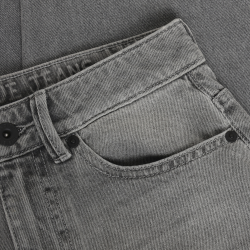 Indian Blue Jeans Baggy Straight Fit Grey Jeans Used Grey Denim