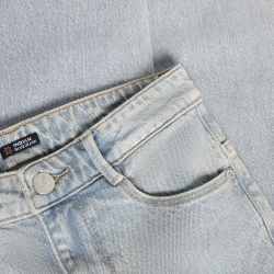Indian Blue Jeans Wide Fit Washed  Light Denim