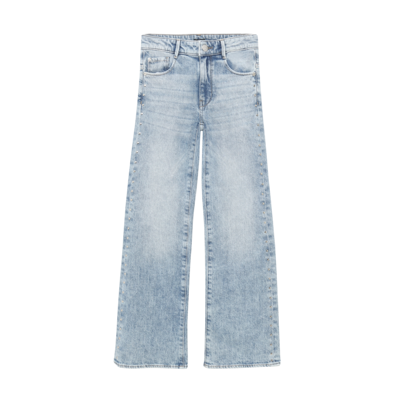 Indian Blue Jeans Wide Fit Studs Medium Denim