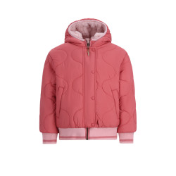 NoNo Bomby Reversible Girls Hooded Winter Bomberjacket Sunset Pink