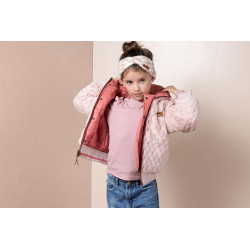 NoNo Bomby Reversible Girls Hooded Winter Bomberjacket Sunset Pink