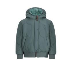 NoNo Bomby Reversible Girls Hooded Winter Bomberjacket Light Smaragd