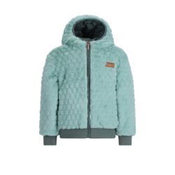 NoNo Bomby Reversible Girls Hooded Winter Bomberjacket Light Smaragd