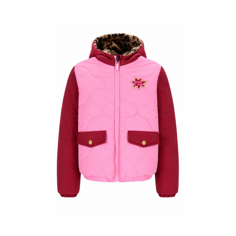 Jacky B.Nosy girls reversible jacket Sachet Pink