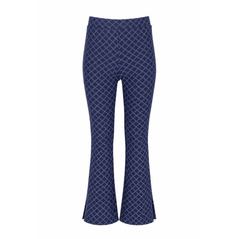 B.Nosy Priya Flared Pants Navy Smart Check