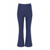 B.Nosy Priya Flared Pants Navy Smart Check