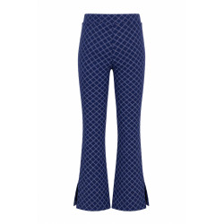 B.Nosy Priya Flared Pants Navy Smart Check