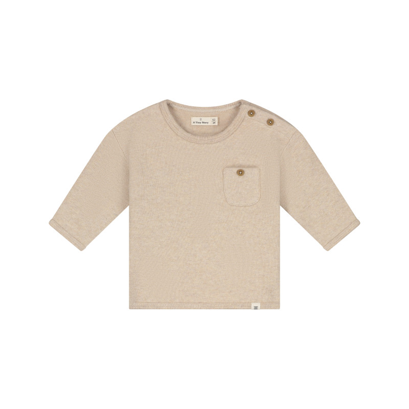 A Tiny Story baby pullover Beige melange