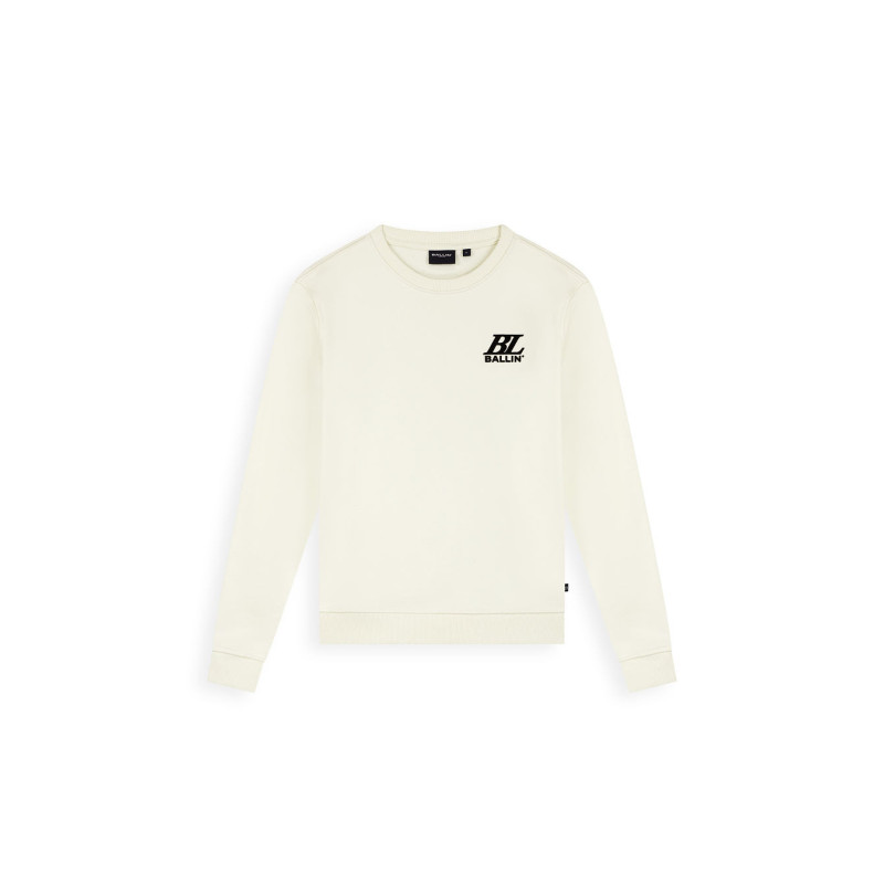 Ballin Junior Monogram Crewneck Ecru