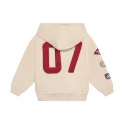 Daily Seven Oversized Hoodie Badges Sandshell