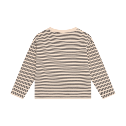 Daily Seven T-shirt Longsleeve Striped Sandshell