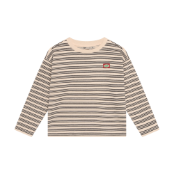Daily Seven T-shirt Longsleeve Striped Sandshell