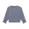 Daily Seven T-shirt Longsleeve Stars Folkstone Gray