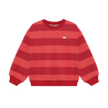 Daily Seven Oversized Sweater Big Stripe Rythmic Red