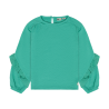 Daily Seven T-Shirt Longsleeve Ruffle Sea Green