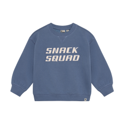 Daily Seven Oversized Sweater Artwork Ash Blue