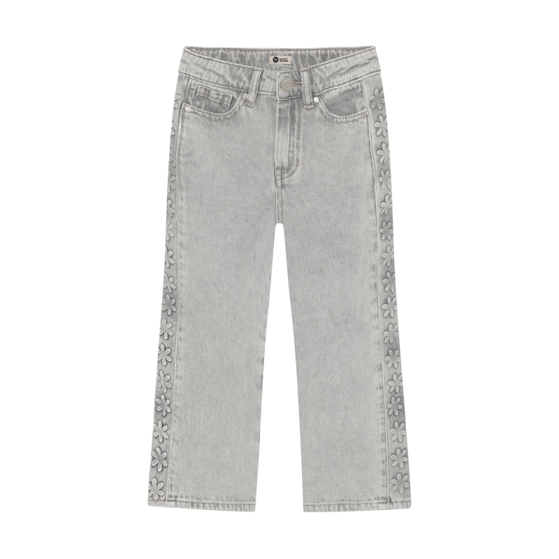 Daily Seven Denim Wide Fit Embossing Light Grey Denim