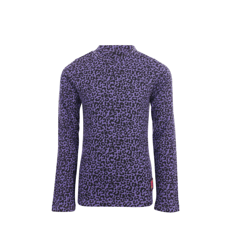 LOOXS Little crinkle leopard Tee Purple Leopard