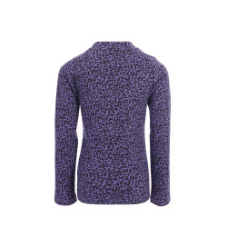 LOOXS Little crinkle leopard Tee Purple Leopard