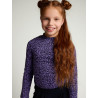 LOOXS Little crinkle leopard Tee Purple Leopard