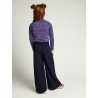 LOOXS Little crinkle leopard Tee Purple Leopard
