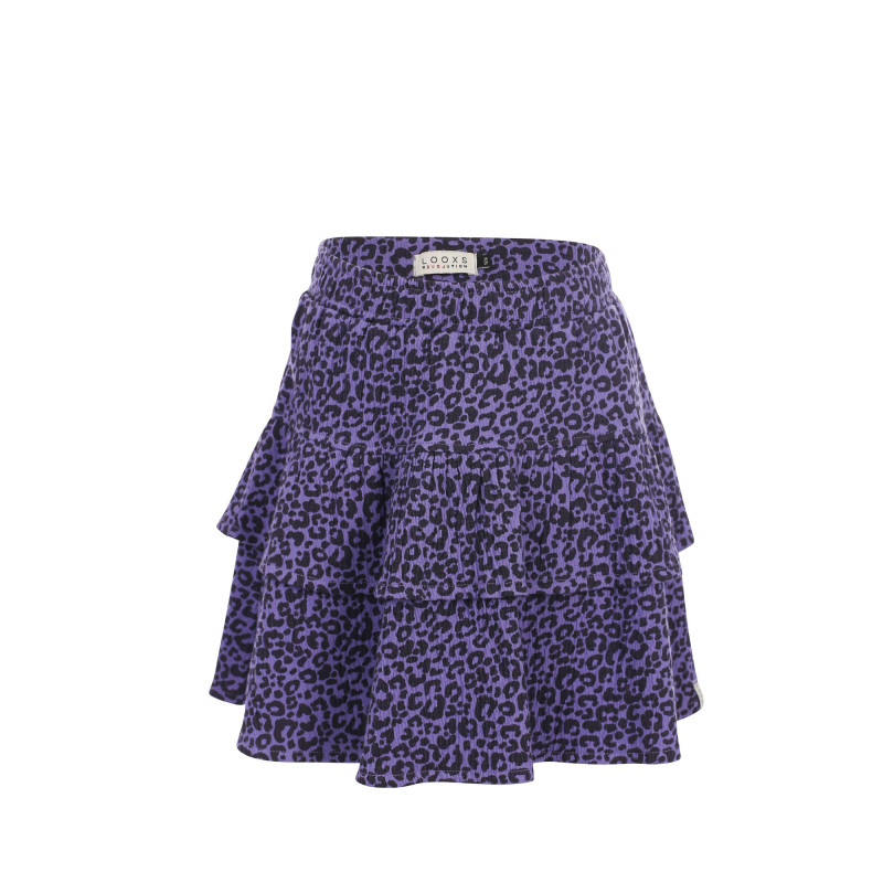 LOOXS Little leopard skirt Purple Leopard