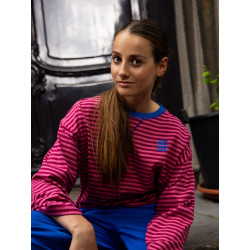 LOOXS 10sixteen stripe Tee LS Pink