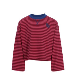 LOOXS 10sixteen stripe Tee LS Pink