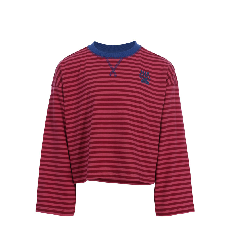LOOXS 10sixteen stripe Tee LS Pink