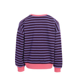 LOOXS Little y/d stripe sweater Purple Stripe