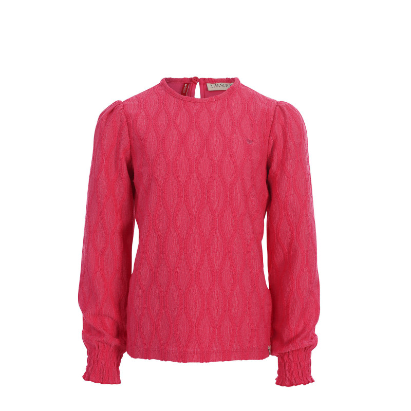 LOOXS Little lace top Warm Fuchsia