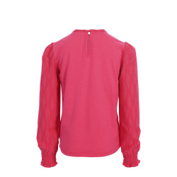 LOOXS Little lace top Warm Fuchsia