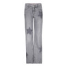 Geisha Jeans wide leg stars grey denim