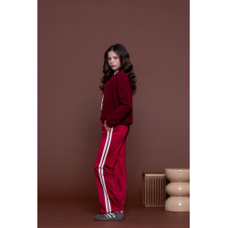 Geisha Trackpants burgundy