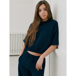 Sofie Schnoor EloiseSY Short sleeve Sweatshirt Navy Blue